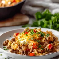Delicious Ground Beef and Rice Skillet