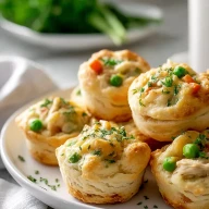 Easy Chicken Pot Pie Bites with Biscuits