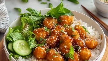 Easy Honey Garlic Chicken Bowls