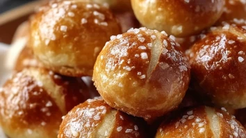 Easy Soft Pretzel Bites
