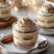 Eggnog Tiramisu Cups