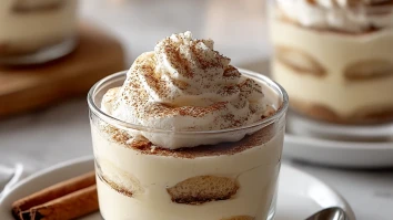 Eggnog Tiramisu Cups
