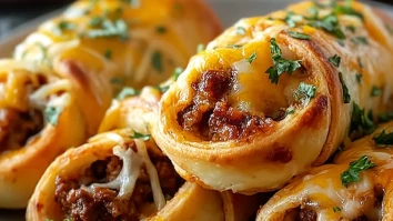 Garlic Butter Cheeseburger Rollups