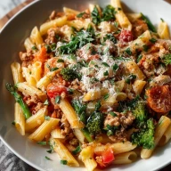 Ground Turkey Veggie Pasta