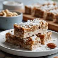 Healthy Coconut Vanilla Protein Bars