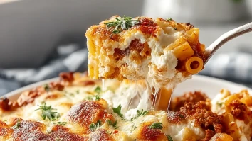 Healthy High Protein Cottage Cheese Baked Ziti