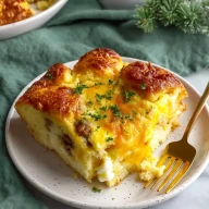 Homemade Make Ahead Crescent Roll Breakfast Casserole