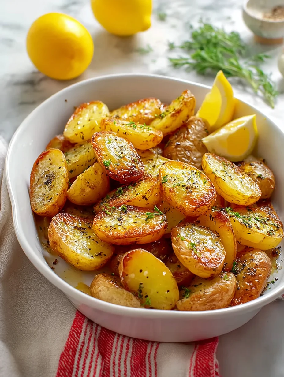 Irresistible Greek Lemon Potatoes