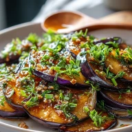 Irresistible Sticky Garlic Eggplant