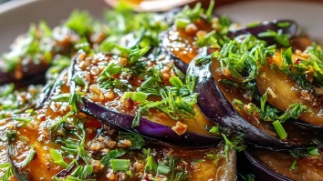 Irresistible Sticky Garlic Eggplant