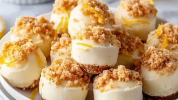 Lemon Cheesecake Bites