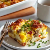 Make Ahead Biscuit Breakfast Casserole