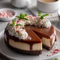 Peppermint Mocha Cheesecake