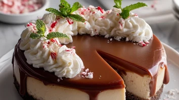 Peppermint Mocha Cheesecake