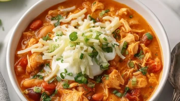 Slow Cooker Buffalo Chicken Chili