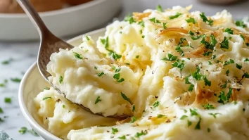 Smooth Onion Mashed Potatoes