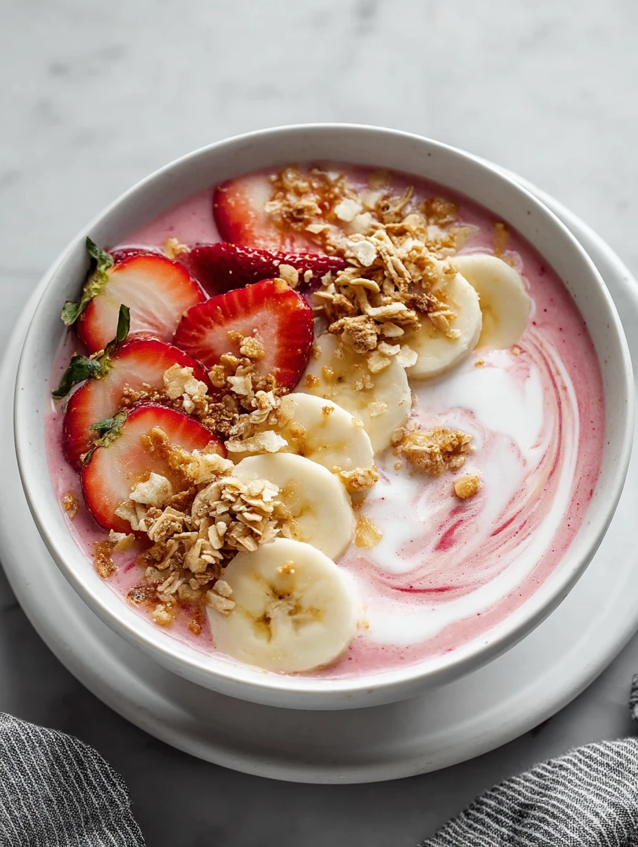 Strawberry Banana Smoothie Bowl