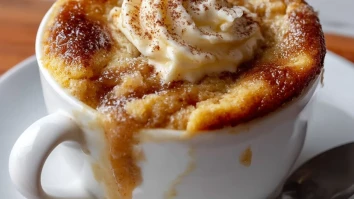 Warm Apple Mug Cake