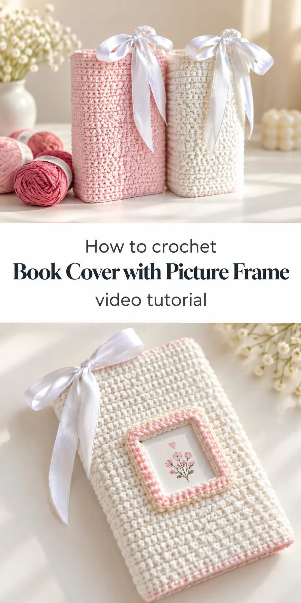 Discover how to craft a beautiful crochet book cover with a picture frame. This project combines practicality and personalization, allowing you to showcase a favorite photo or quote while protecting your beloved books.
